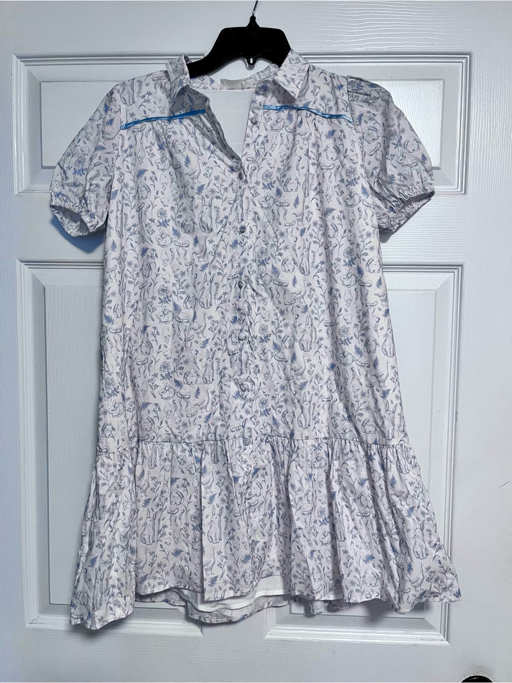 Girls' shop the mint Light Blue Floral Short-Sleeve Dress